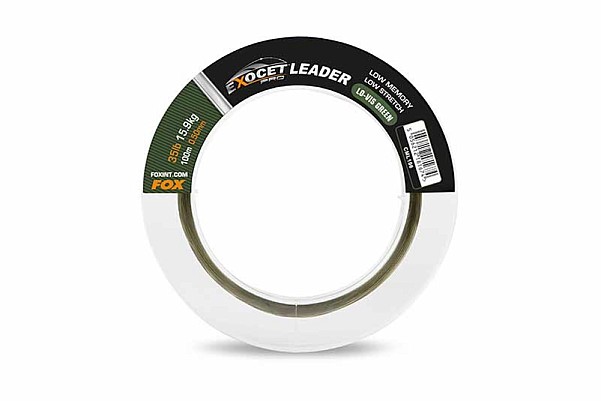 Fox Exocet PRO Leaderwersja 35lb (15.9kg) / 0.50mm x 100m - MPN: CML196 - EAN: 5056212181674