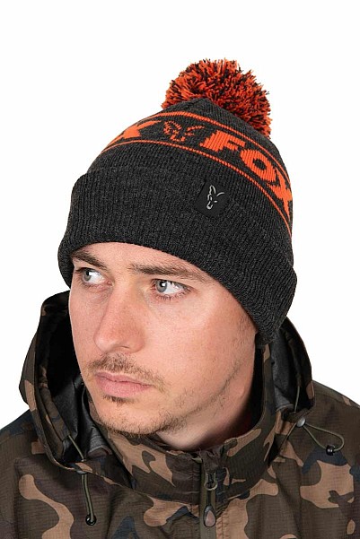 Fox Collection Bobble Hat - Black & Orangesize universal - MPN: CHH021 - EAN: 5056212180264