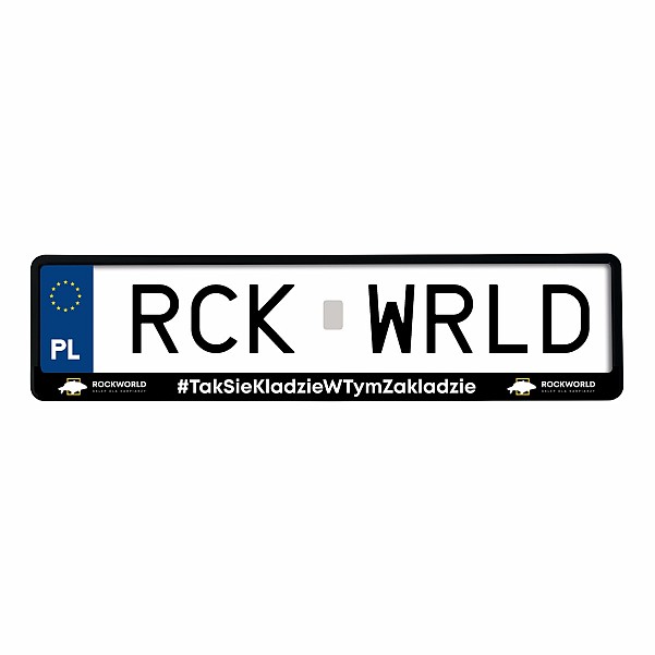 Rockworld #TakSieKladzieWTymZakladzie - Ramka na Rejestrację Samochodowąopakowanie 1 szt - EAN: 200000080099