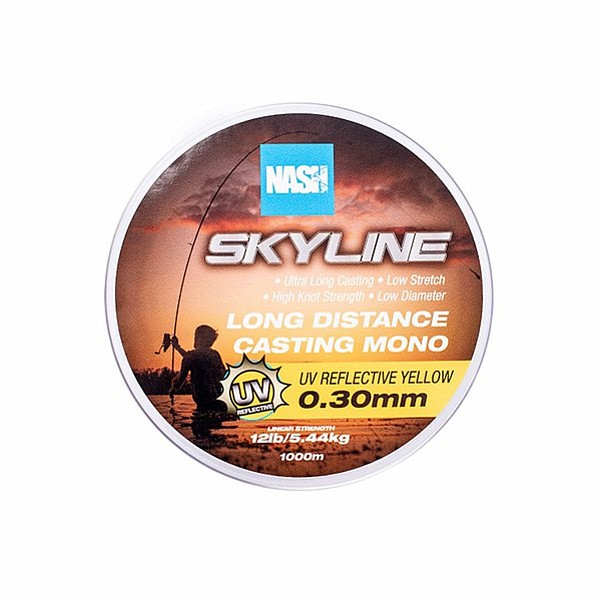 Nash Skyline Mono UV YellowGröße 0.30mm (12lb) / 1000m - MPN: T6041 - EAN: 5055108960416