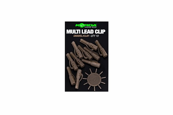 Korda Multi Lead Clip kolor Gravel/Clay (żwir/glina) - MPN: KLCPG - EAN: 5060929026432