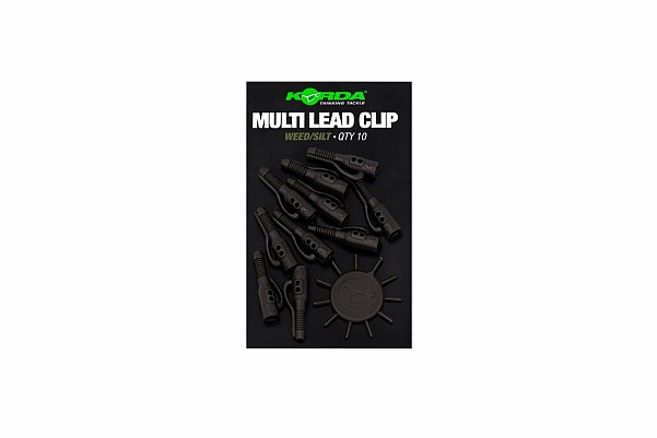 Korda Multi Lead Clip kolor Weed/Silt (roślinność/muł) - MPN: KLCPW - EAN: 5060929026418