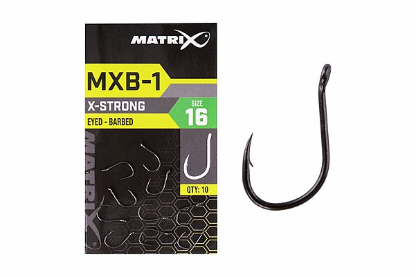 Matrix MXB-1 X Strong Eyed Barbed Hooksrozmiar 14 - MPN: GHK154 - EAN: 5056212126507