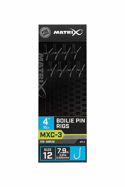 Matrix MXC-3 Barbless Boilie Pin Rigs - 10cmrozmiar 12/0.20mm - MPN: GRR075 - EAN: 5056212160488