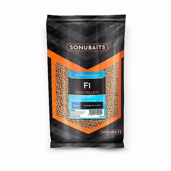 Sonubaits F1 Feed Pelletpackaging 2mm - MPN: S1800010 - EAN: 5056317709391