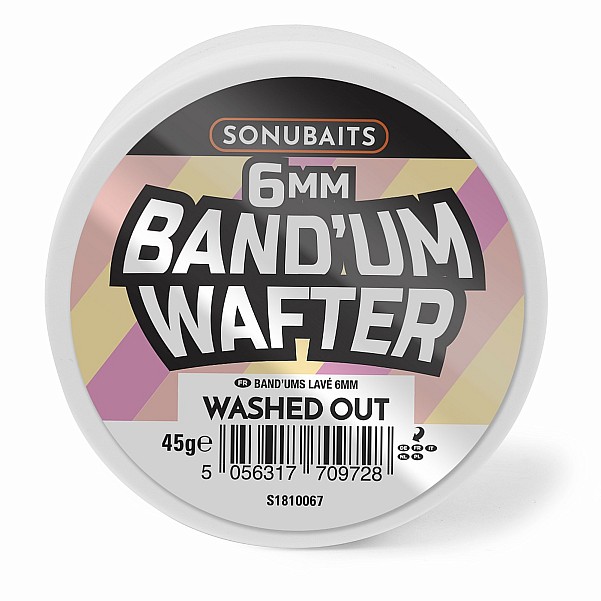 Sonubaits Bandum Wafters - Washed Outsize 6mm - MPN: S1810067 - EAN: 5056317709728