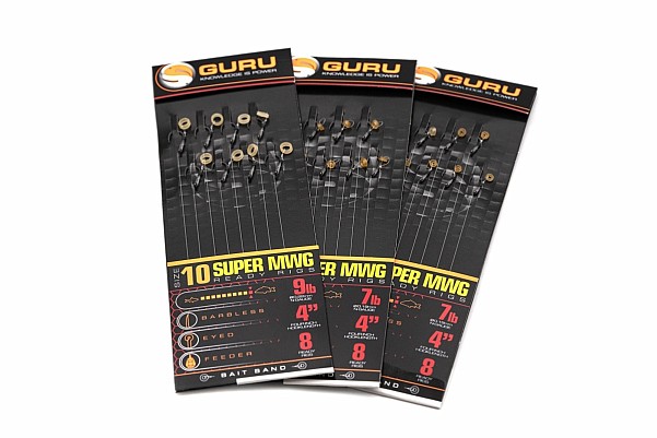 GURU SMWG Bait Bands Ready Rigs- 10cmversion 10 /0.22mm / 10cm - MPN: GRR150 - EAN: 5060519395146