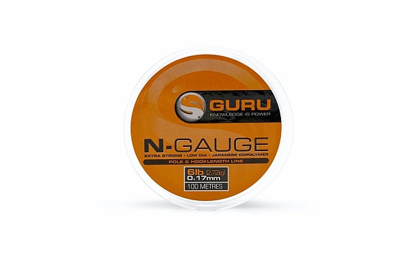 GURU N-Gaugerozmiar 0.15mm (2.27kg / 5lb) - 100m - MPN: GNG15 - EAN: 5060196180493
