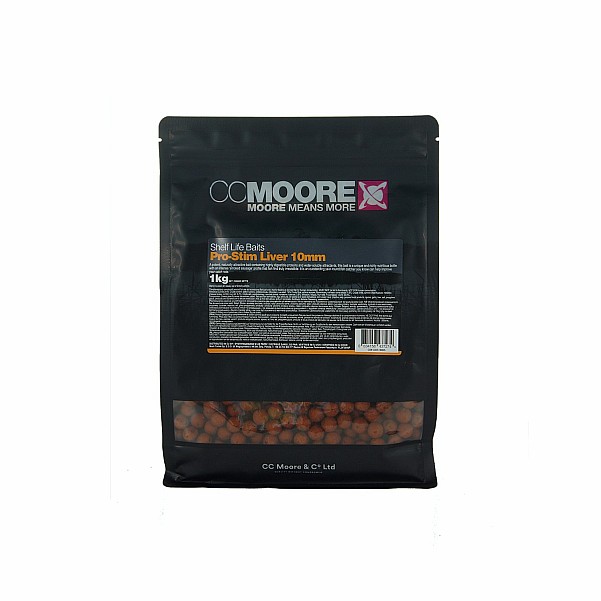 CcMoore Pro-Stim Liver Boilies - 1kgsize 10mm/1kg - MPN: 90805 - EAN: 634158437274