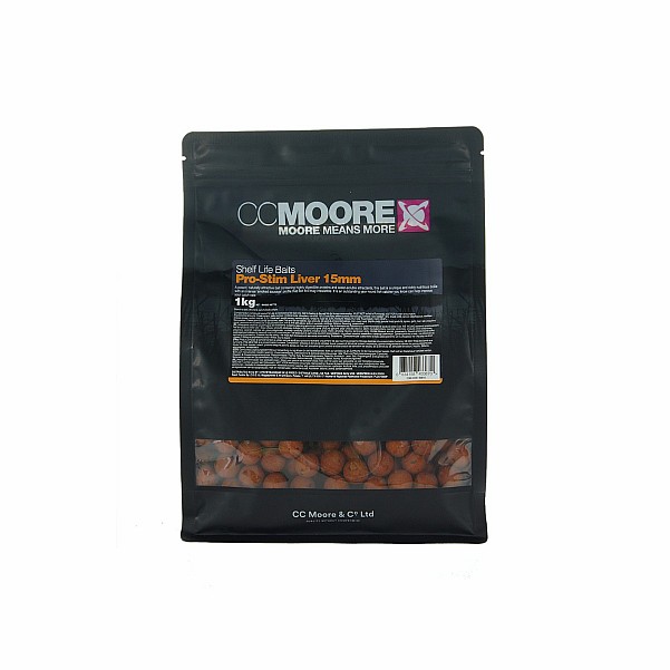 CcMoore Pro-Stim Liver Boilies - 1kgsize 15mm/1kg - MPN: 90816 - EAN: 634158433870