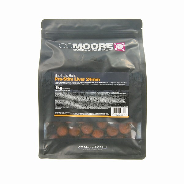 CcMoore Pro-Stim Liver Boilies - 1kgsize 24mm/1kg - MPN: 90797 - EAN: 634158438738