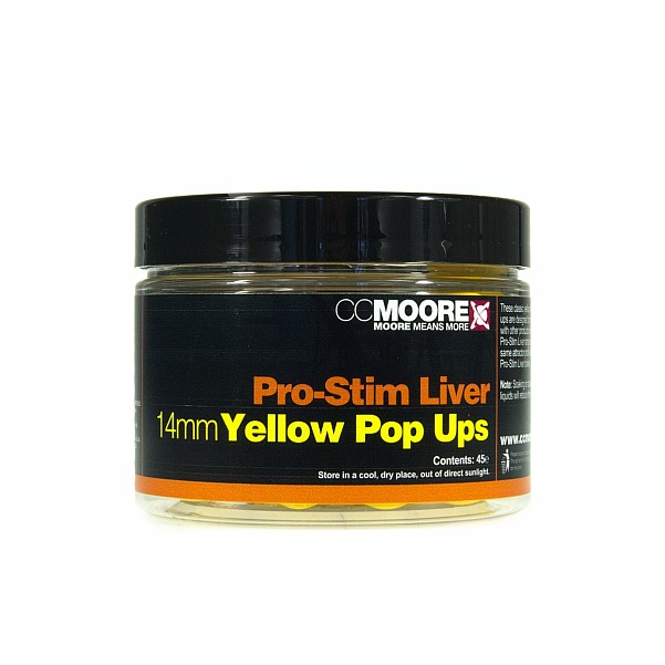 CCMoore Pro-Stim Liver  Pop Ups 14mm - Yellowrozmiar 14mm - MPN: 90353 - EAN: 634158436703