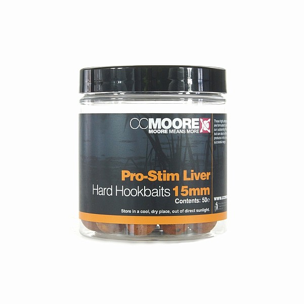 CCMoore Pro-Stim Liver Hard Hookbaits tamaño 15mm - MPN: 90606 - EAN: 634158434235