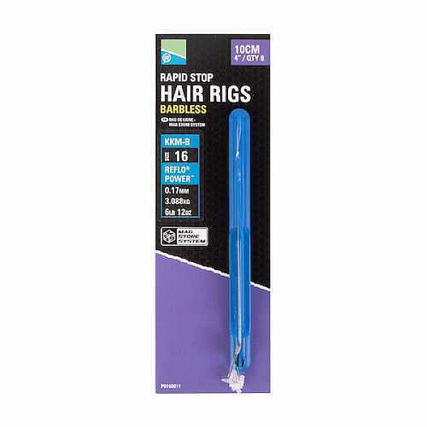 Preston Innovations KKM-B Rapid Stop Hair Rig Barbless - 10cmrodzaj 12 / 0.19mm (3.35kg) / 10cm - MPN: P0160009 - EAN: 5055977461298