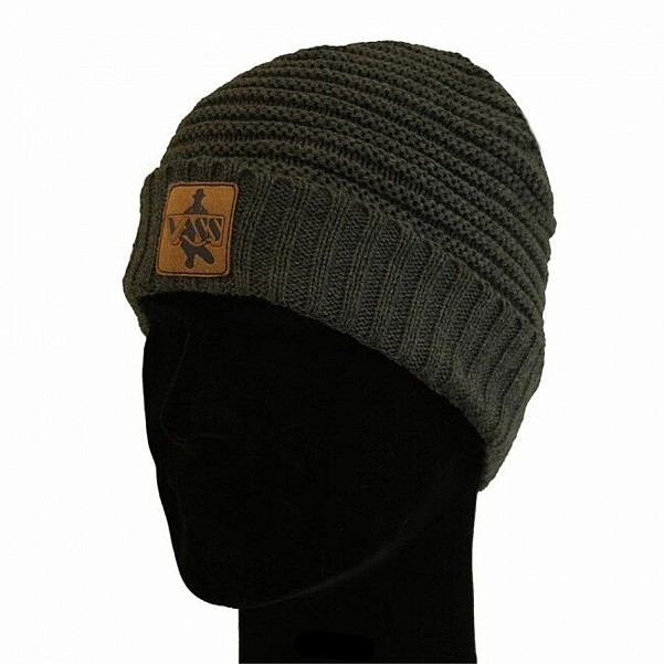 Vass Fleece Lined Ribbed Beanie Grey Rubber Badgedydis One size - MPN: VR376-1/25 - EAN: 5060832422666