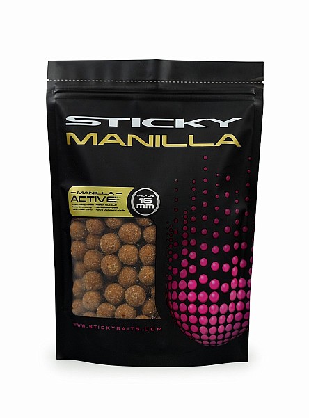 StickyBaits Manilla ACTIVE Shelf Life Boiliestamaño 16mm / 1kg - MPN: MAS16 - EAN: 749565737517