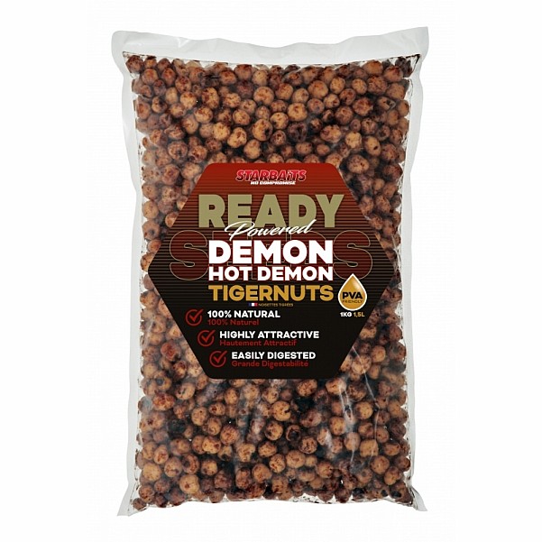 Starbaits Ready Seeds Tigernuts - Hot Demon - RÖVID LEJÁRATI IDŐcsomagolás 1kg - EAN: 200000083663