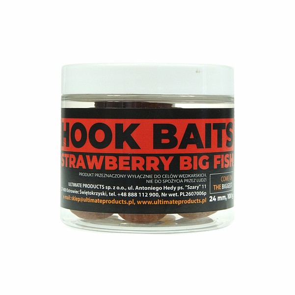 UltimateProducts Top Range Hookbaits - Strawberry Big Fishrozmiar 24 mm - EAN: 5903855434363