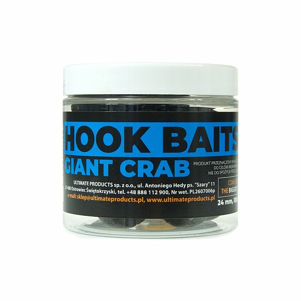 UltimateProducts Top Range Hookbaits - Giant Crabdydis 24 mm - EAN: 5903855434189