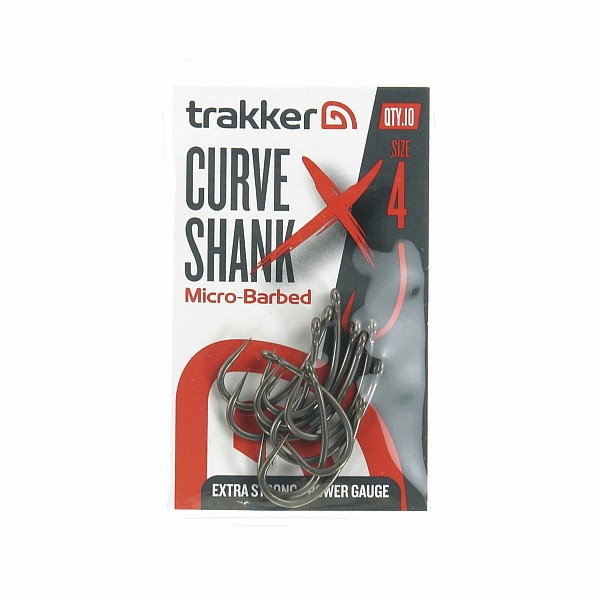 Trakker Curve Shank XS Hooks Micro Barbedrozmiar 4 - MPN: 227115 - EAN: 5056618302864