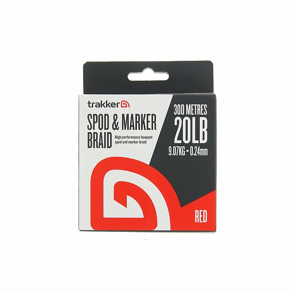 Trakker Spod Marker Braidmodel 0.29mm (20lb) / 9.07kg / 300m / Red - MPN: 228501 - EAN: 5056618304820