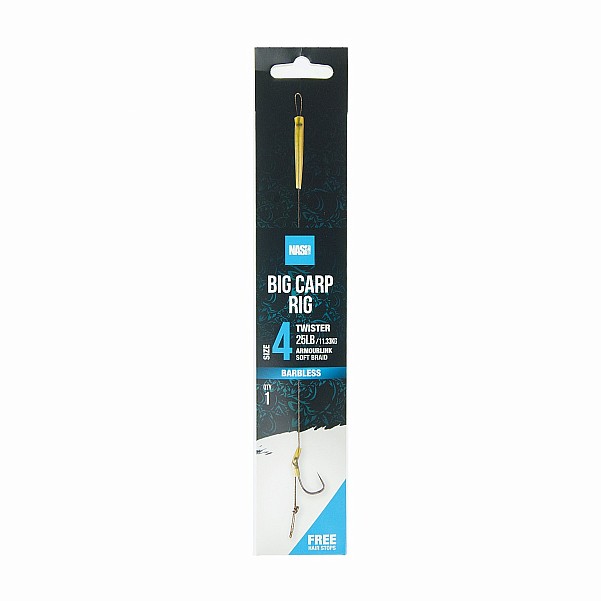 Nash Big Carp Rig (Barbless)méret 4 (barbless) - MPN: T6425 - EAN: 5055108964254