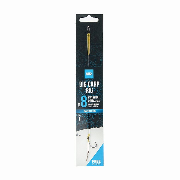 Nash Big Carp Rig (Barbless)velikost 8 (barbless) - MPN: T6427 - EAN: 5055108964278