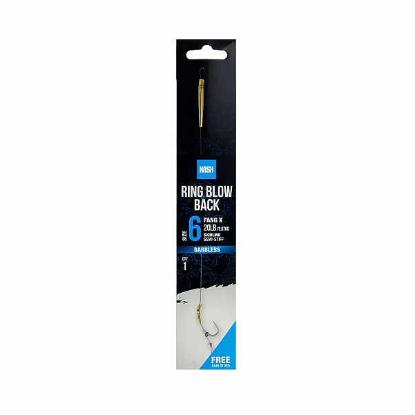 Nash Ring Blow Back Rig (Barbless) misurare 6 (barbless) - MPN: T6433 - EAN: 5055108964339