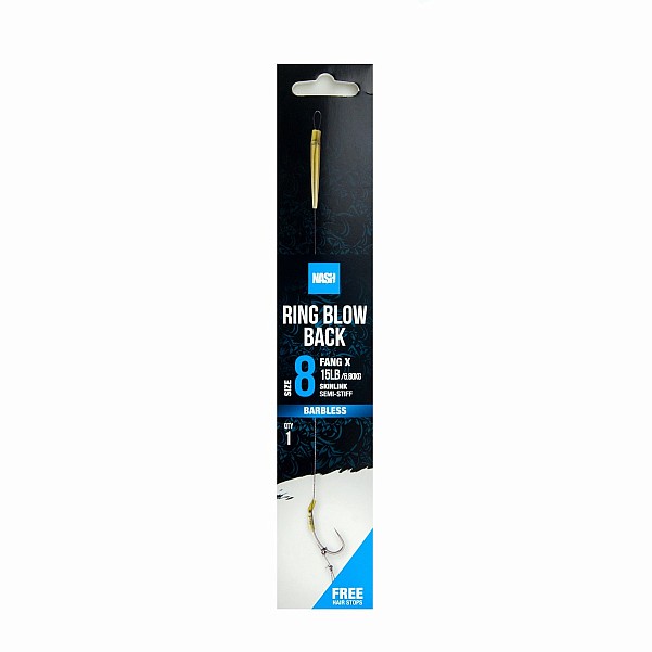 Nash Ring Blow Back Rig (Barbless) dydis 8 (barbless) - MPN: T6434 - EAN: 5055108964346