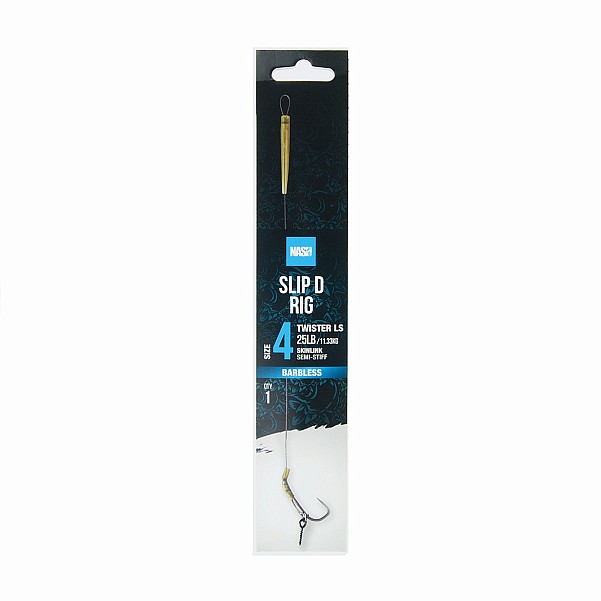 Nash Slip D Rig (Barbless)tamaño 4 (barbless) - MPN: T6411 - EAN: 5055108964117