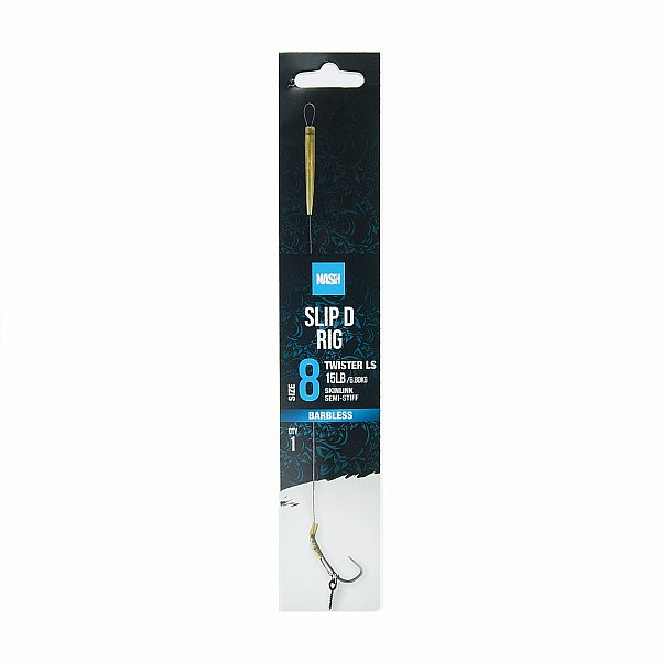 Nash Slip D Rig (Barbless)Größe 8 (barbless) - MPN: T6413 - EAN: 5055108964131