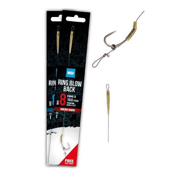 Nash Tube Blow Back Rig (Barbless)taille 4 (barbless) - MPN: T6404 - EAN: 5055108964049