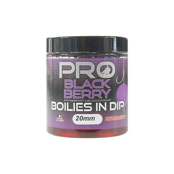 Starbaits Probiotic Boilies in Dip - Blackberrydydis 20mm - MPN: 62748 - EAN: 3297830627485