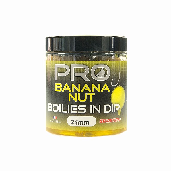 Starbaits Probiotic Boilies in Dip - Banana Nutdydis 24mm - MPN: 62818 - EAN: 3297830628185