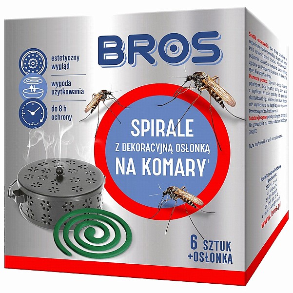 BROS - Spirale na Komary z Dekoracyjną Osłonką - MPN: 1980 - EAN: 5904517341739
