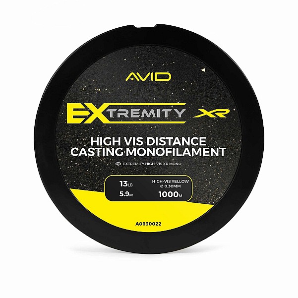 Avid Carp Extremity Hi-Vis XR Monoskersmuo 0.30mm (13lb / 5.9kg) 1000m - MPN: A0630022 - EAN: 5056317744668