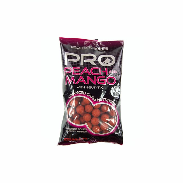 NEW Starbaits Probiotic Boilies - Peach & Mango - LEICHT BESCHÄDIGTE VERPACKUNGGröße 20mm /0,8kg - EAN: 200000087319