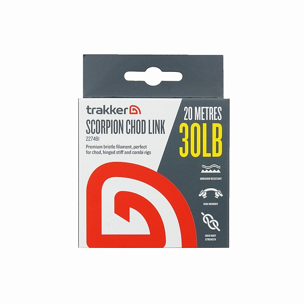 Trakker Scorpion Chod Linkverze 0.45mm / 30lb (13.6kg) / 20m - MPN: 227481 - EAN: 5056618309030