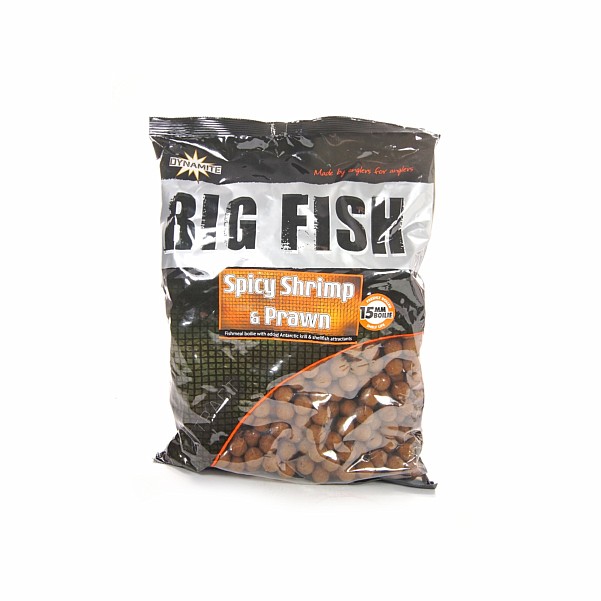 DynamiteBaits BIG FISH Boilies - Spicy Shrimp & Prawn - DAMAGED PACKAGINGsize 15mm / 1.8kg - EAN: 200000089382