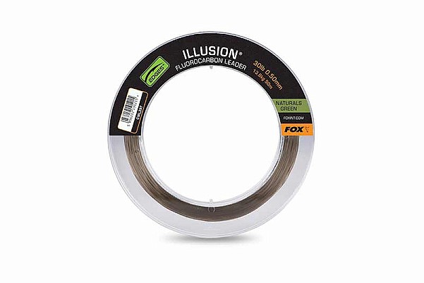 Fox Illusion Fluorocarbon Leader Greentaille 30lb 13.6 kg (0.50 mm) - MPN: CML207 - EAN: 5056212191215