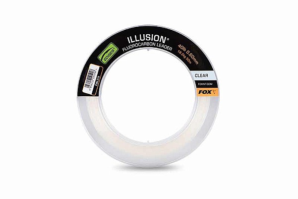 Fox Illusion Fluorocarbon Leader Clearsize 40lb 18.2 kg (0.60 mm) - MPN: CLM210