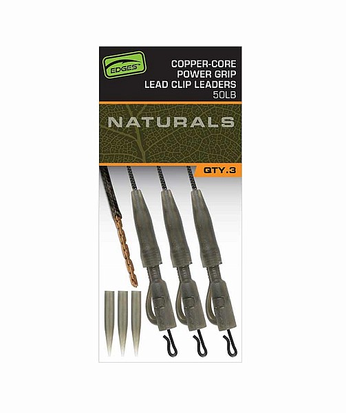 Fox Edges Naturals Copper Core Lead Clip Leaders  - MPN: CAC903 - EAN: 5056212191390