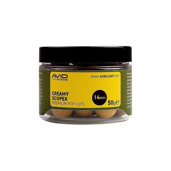 Avid Carp Creamy Scopex Pop-Upsdiameter 14mm - MPN: A0650003 - EAN: 5056317759280