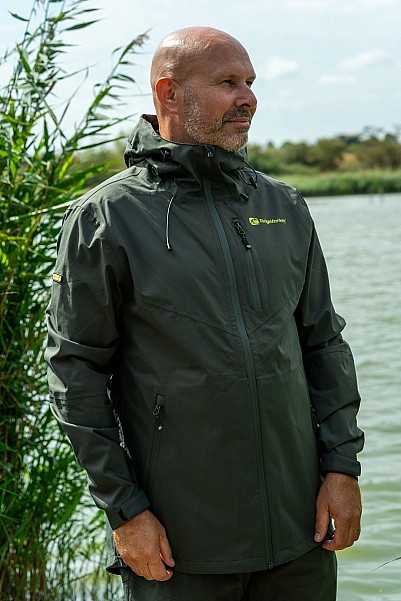 RidgeMonkey APEarel ThermaPro Waterproof Shell Coat - Greenrozmiar S - MPN: RMC145 - EAN: 5056210638538