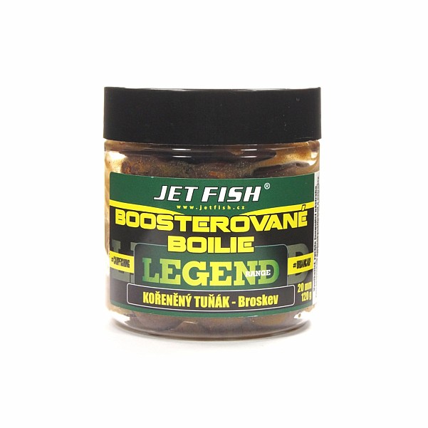 Jetfish Legend Boosted Boilies Spicy Tuna / Peach - KURZES VERFALLSDATUMGröße 20mm - EAN: 200000090715