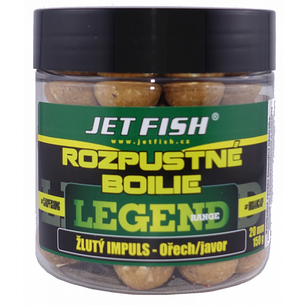 Jetfish Legend Soluble Boilies Mapple Walnut  - KRÓTKA DATA WAŻNOŚCIrozmiar 20mm - EAN: 200000091064