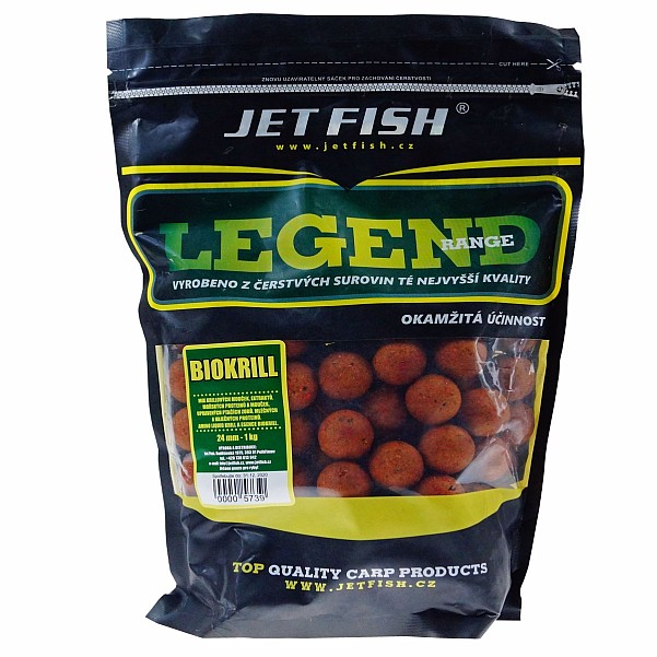 Jetfish Legend Boilie - Biokrill  - DATE DE PÉREMPTION COURTEtaille 24mm / 1kg - EAN: 200000091255