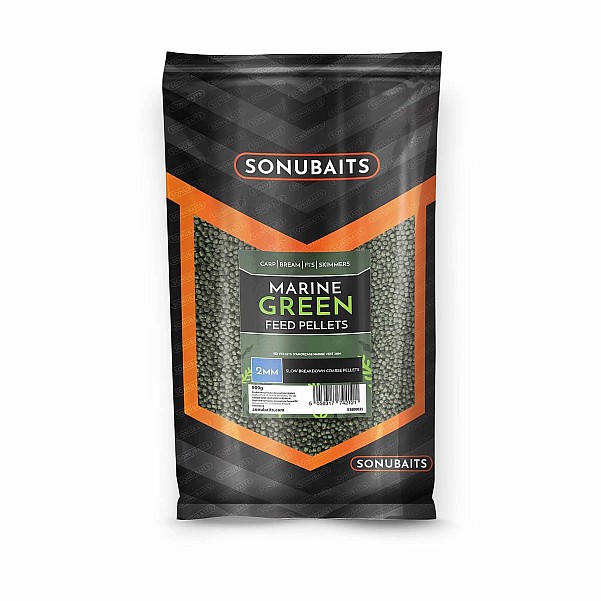 Sonubaits Feed Pellet - Marine Greenpackaging 2mm (900g) - MPN: S1800031