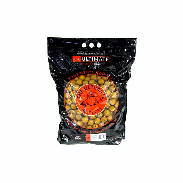 UltimateProducts Essential Boilies - Live Creme - KRÓTKA DATA WAŻNOŚCIrozmiar 24mm / 5kg - EAN: 200000092368