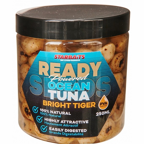 Starbaits Ready Bright Tiger - Ocean Tuna - RÖVID LEJÁRATI DÁTUMcsomagolás 250ml - EAN: 200000093068